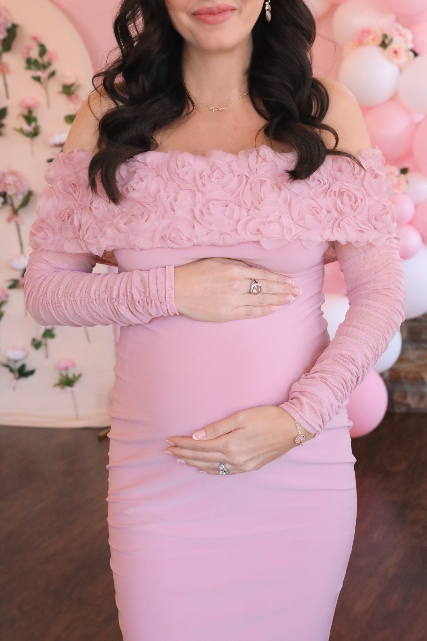 Jewelry and dress from my baby shower linked! 

#LTKSpringSale #LTKBump #LTKFindsUnder100