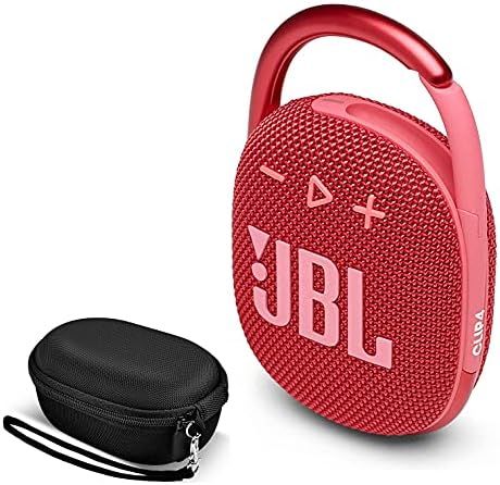 JBL Clip 4 Portable Waterproof Wireless Bluetooth Speaker Bundle with Premium Carry Case (Red) | Amazon (US)