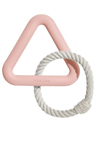 Small Triangle Tug Toy in Blush | Revolve Clothing (Global)
