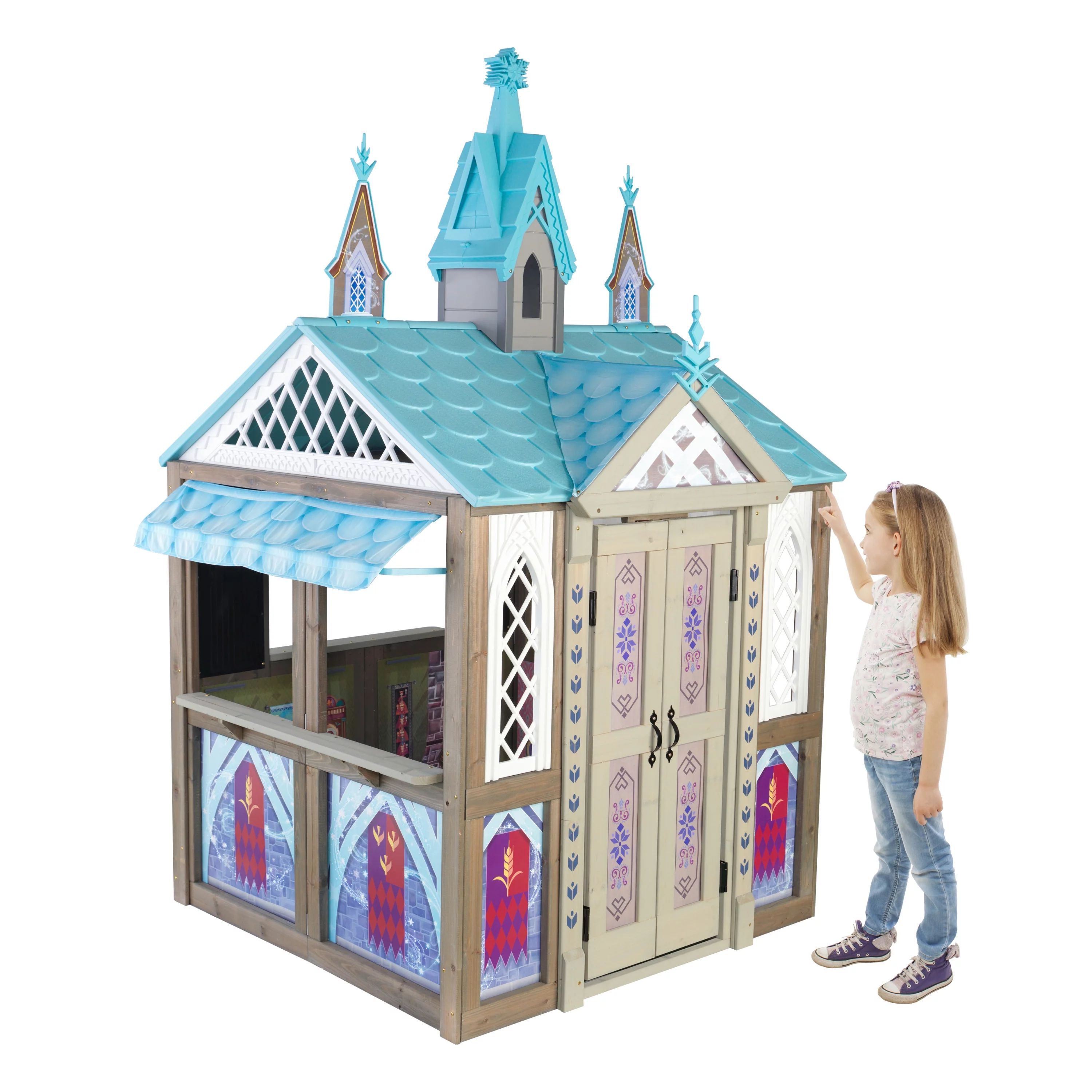 KidKraft Disney® Frozen Arendelle  Wooden Playhouse, Children's Outdoor Play - Walmart.com | Walmart (US)