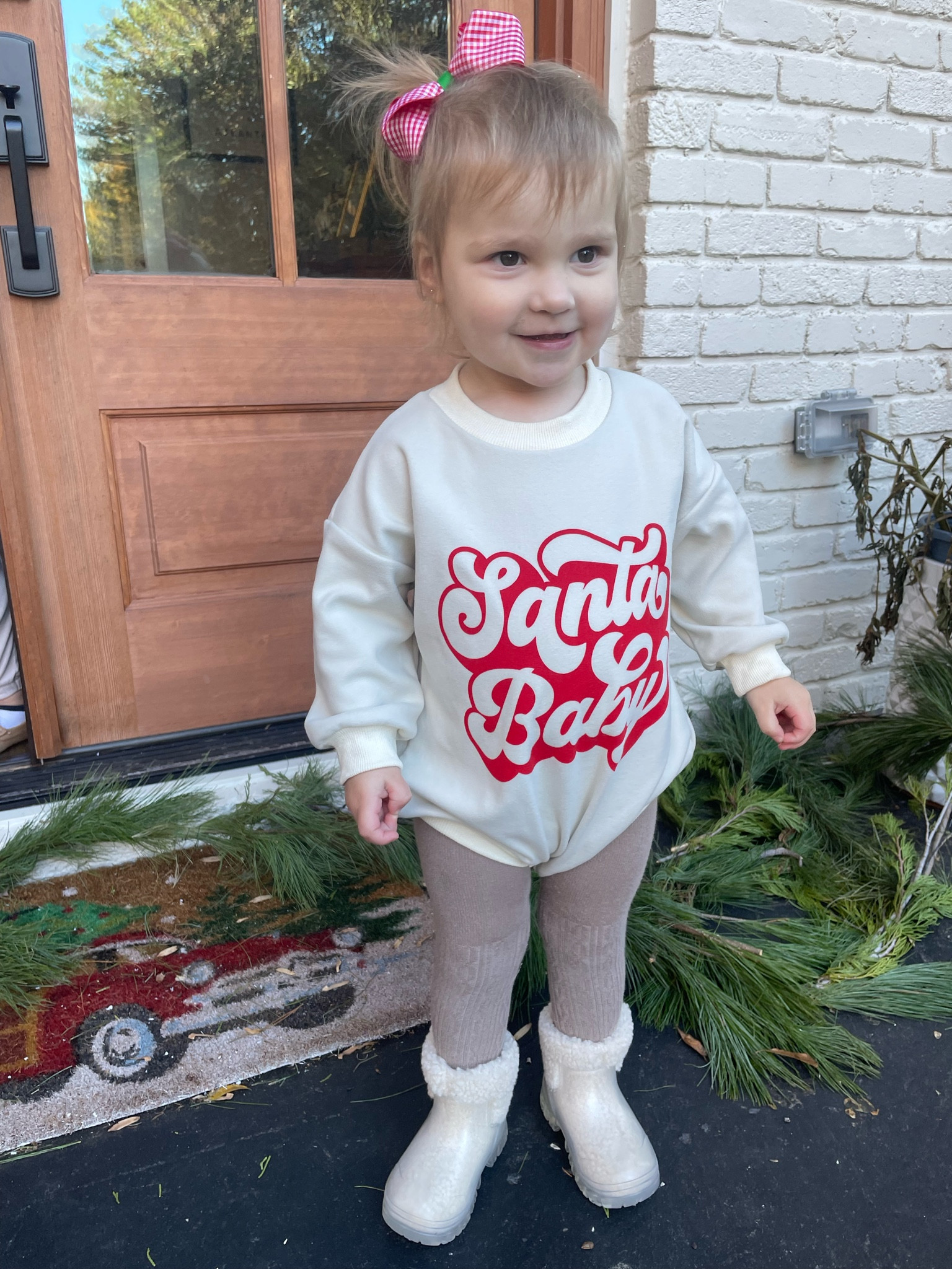 Santa baby Amazon romper 
Toddler


#LTKkids #LTKbaby #LTKHoliday