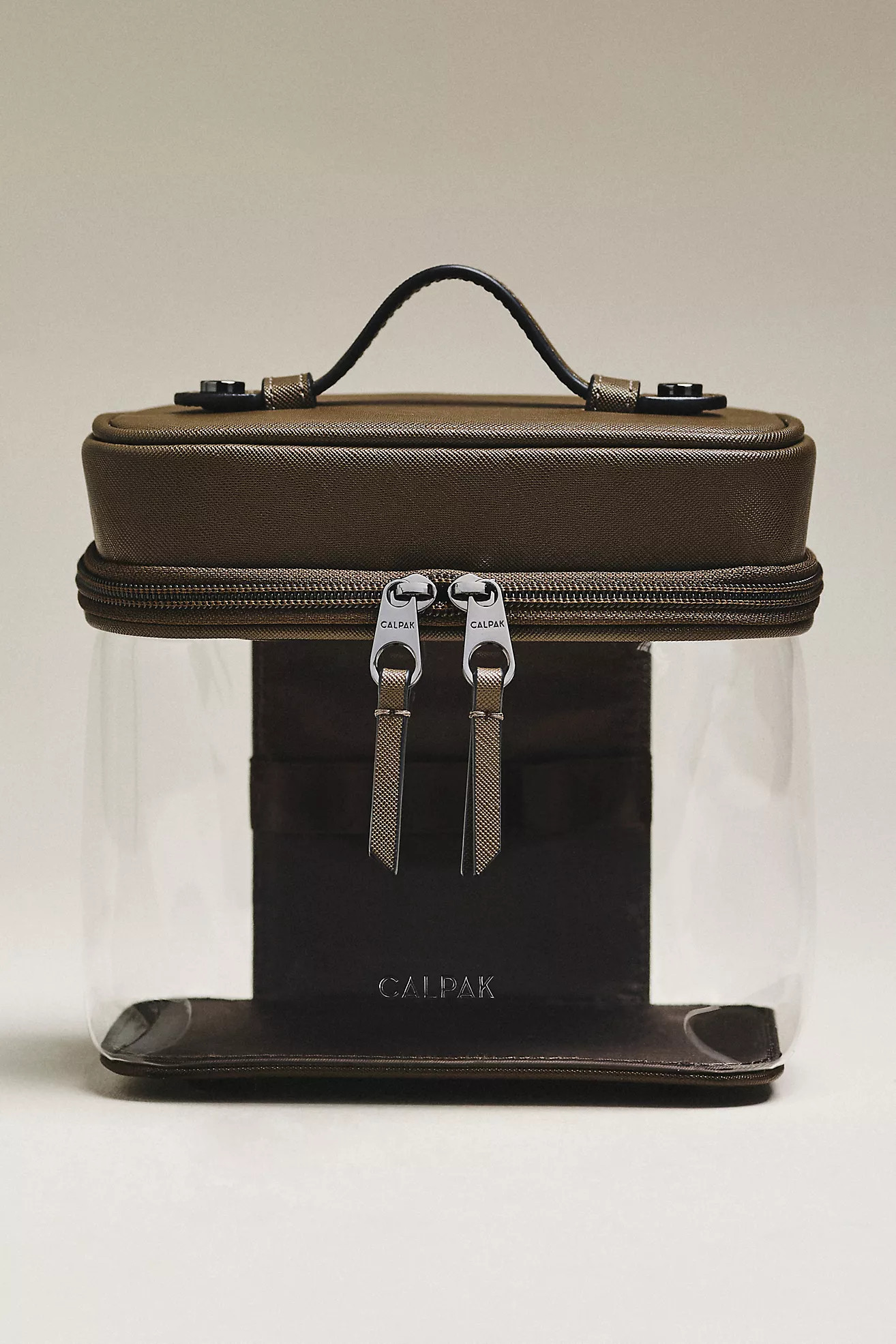 CALPAK Clear Train Case with Top Compartment | Anthropologie (US)