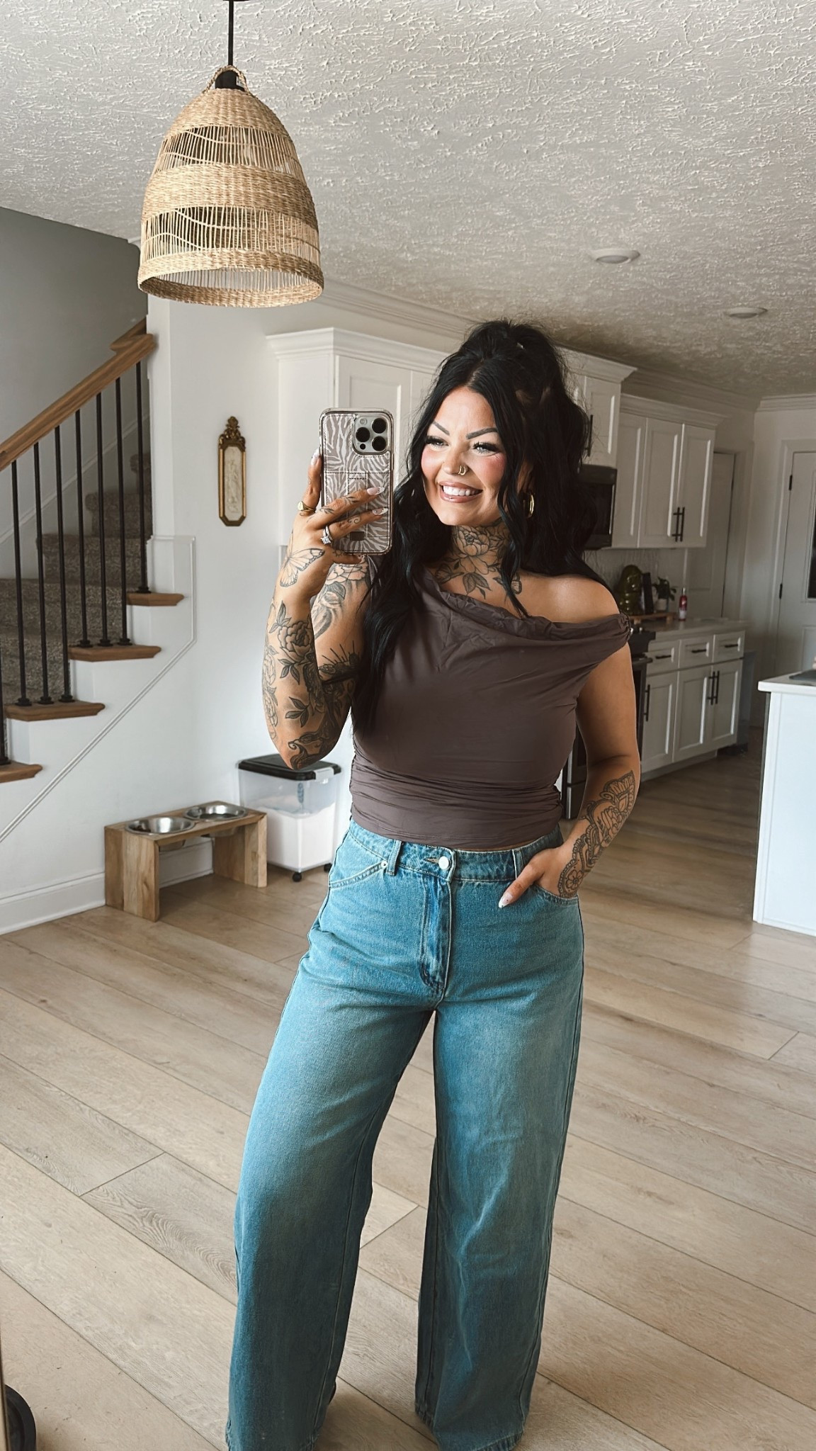 Size Large in top & 12 in jeans! 🌸

#LTKMidsize #LTKootd #LTKSaleAlert