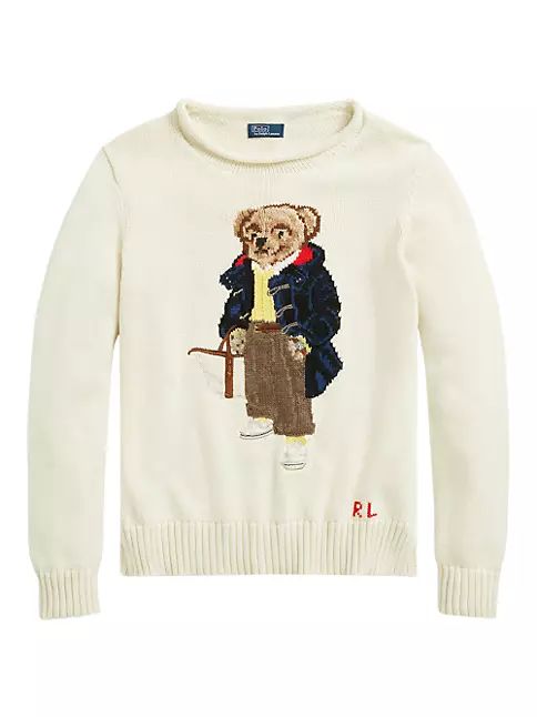 Cotton Polo Bear Sweater | Saks Fifth Avenue