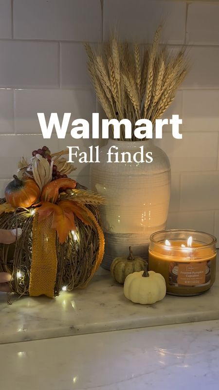 Walmart fall finds // cozy fall decor for your home // pumpkin candle // kitchen decor for fall #walmartpartner @walmart

#LTKhome #LTKfindsunder50 #LTKSeasonal