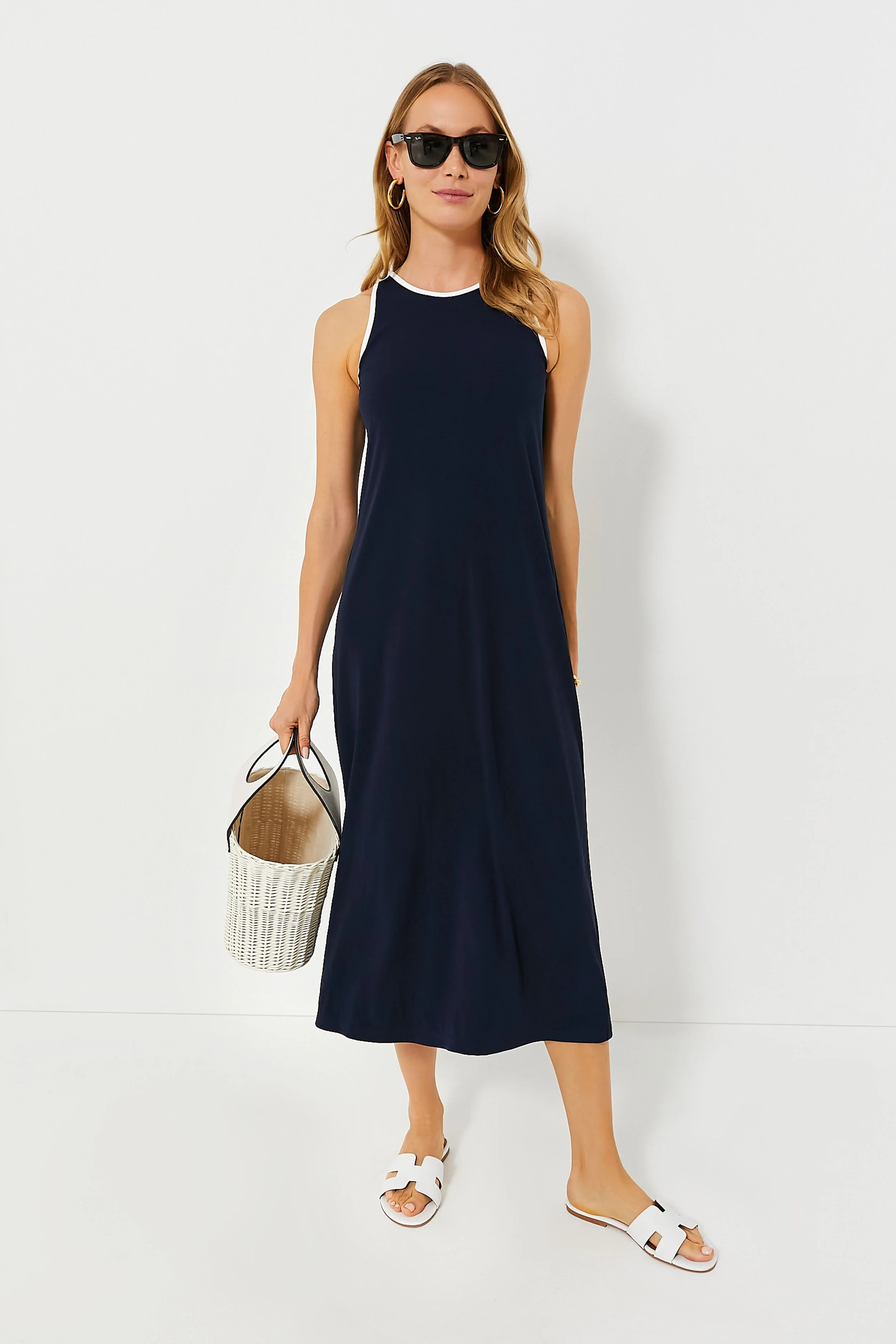 Navy Tori Racerback Dress | Tuckernuck (US)
