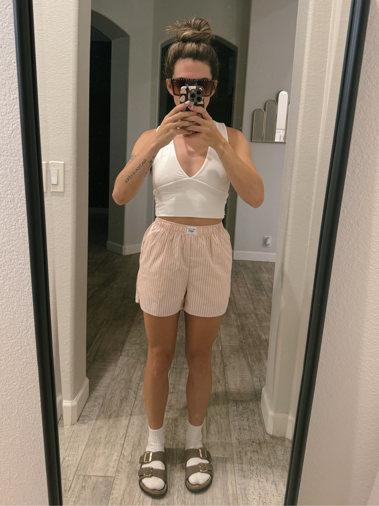 Lazy summer day outfit 
#amazon #amazonboxershort 

#LTKSeasonal #LTKFindsUnder50