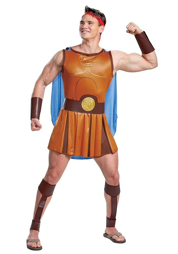 Hercules Adult Costume, Official Disney Hercules Costume Outfit | Amazon (US)