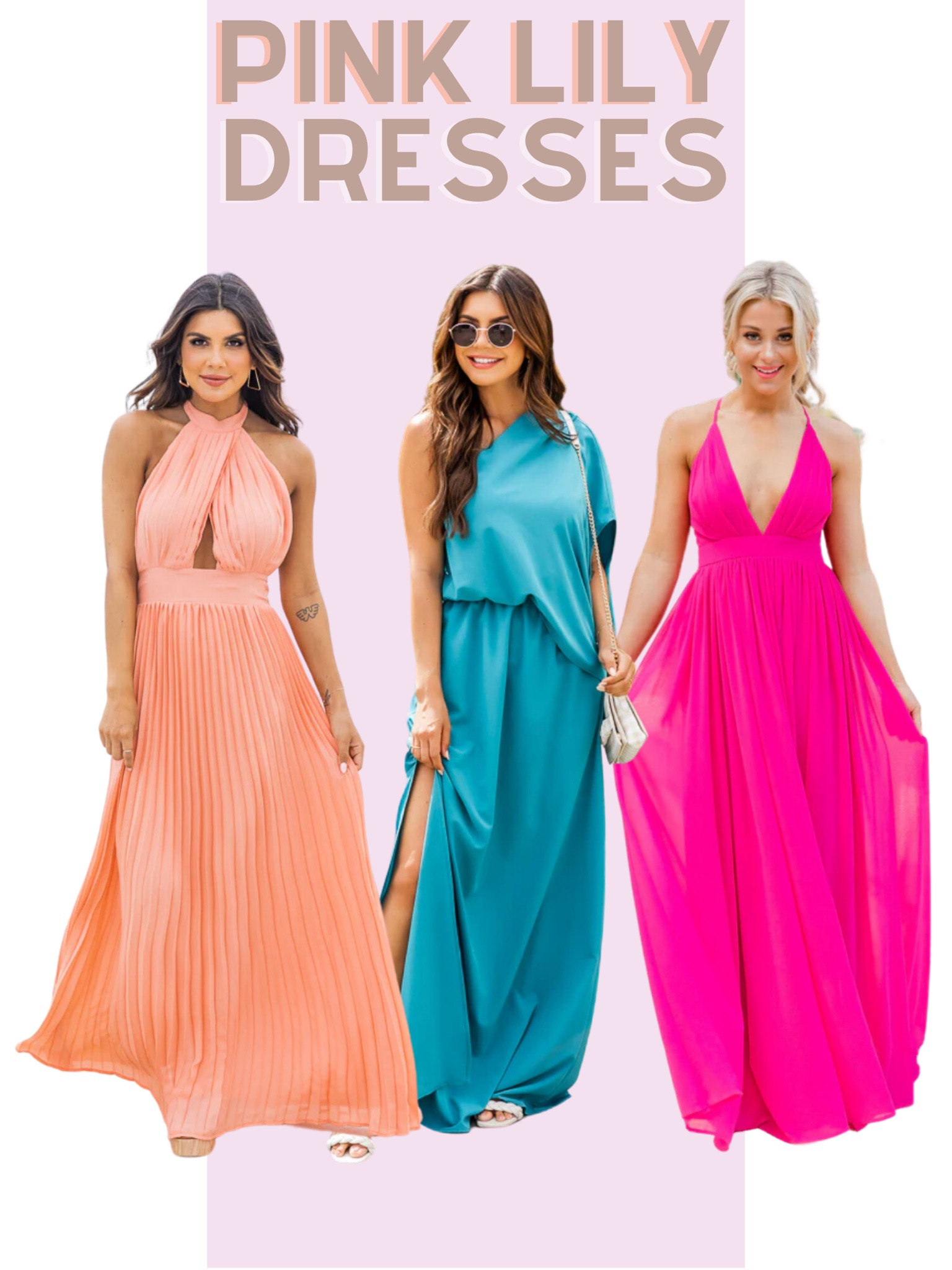 Pink lily dresses, wedding guest dress, spring dress, maxi dress, vacation style, resort wear, prom, graduation

#LTKtravel #LTKstyletip #LTKwedding