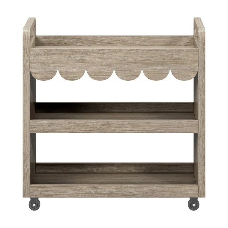 House of Happy Scallop Art Cart , Natural | Walmart (US)