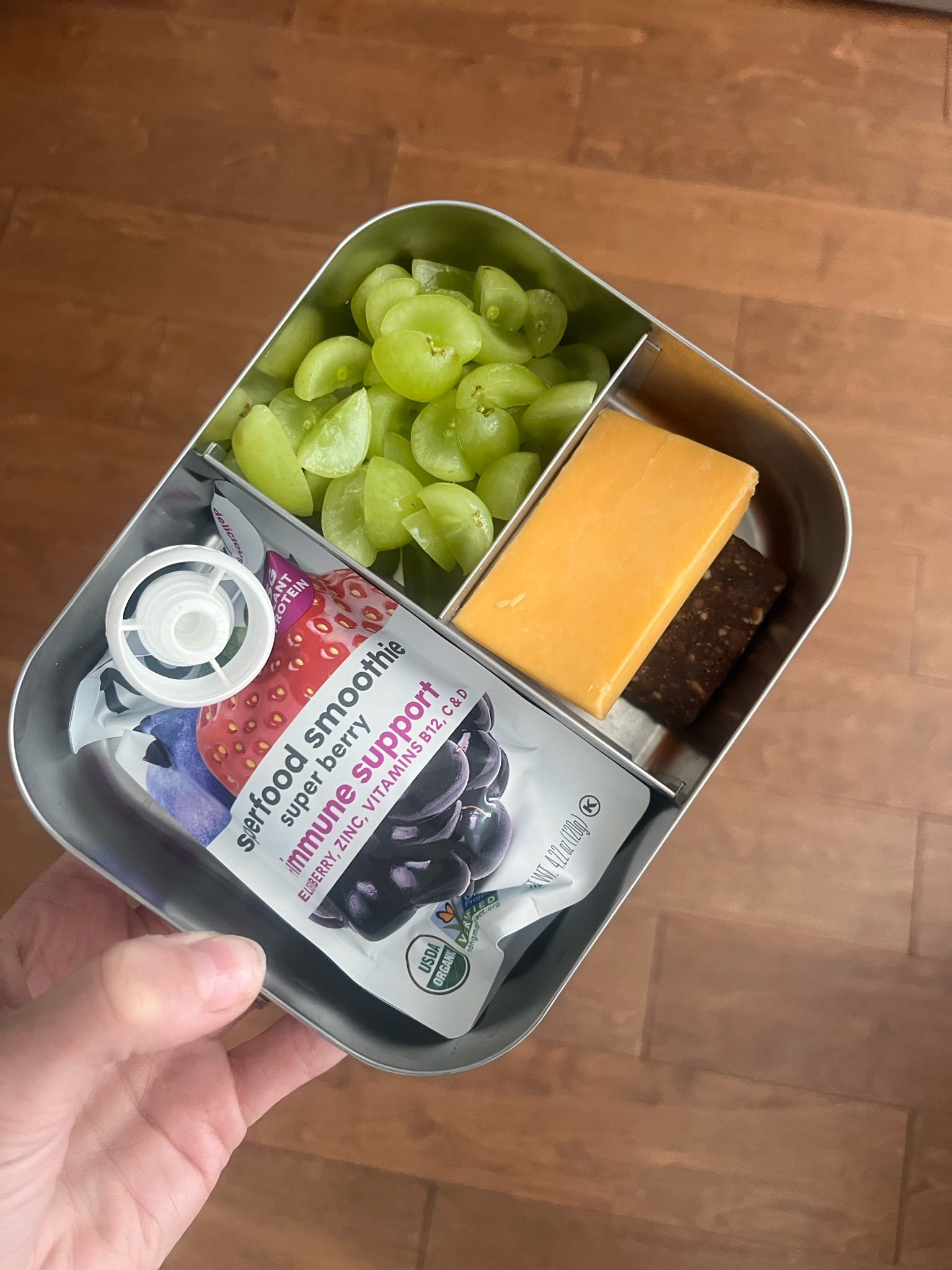 We like to use this little stainless steel lunchbox as a snack box for busy days on-the-go. This is the snack I packed for Sullivan for after vacation Bible school today. It doesn’t retain any weird smells like silicone can and it’s super easy to clean. 

#LTKFamily #LTKKids #LTKBaby