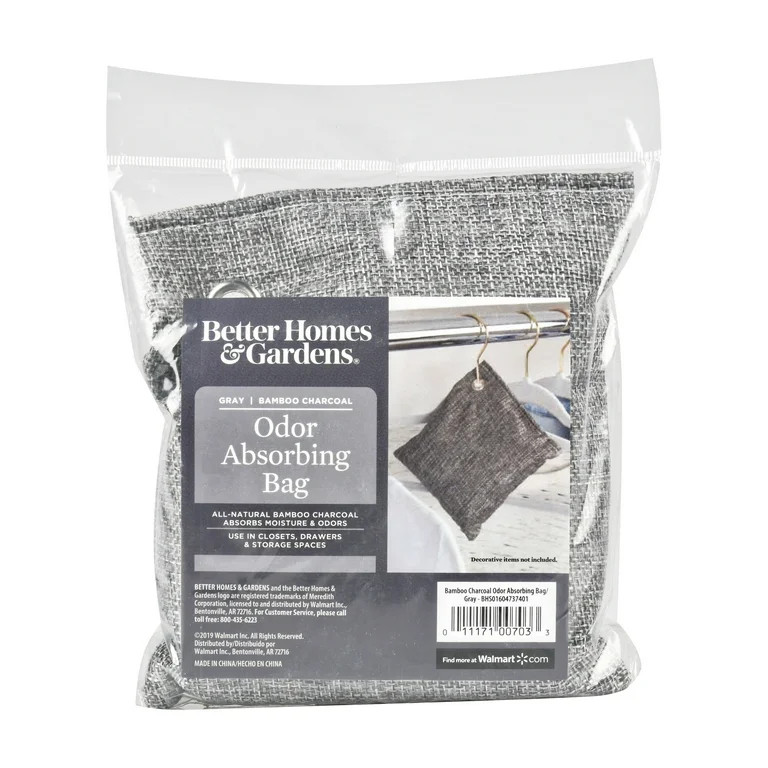 Better Homes & Gardens Bamboo Charcoal Bag, Odor Eliminating Bag | Walmart (US)