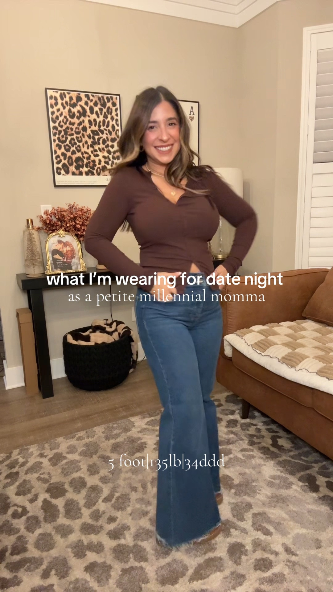 My date night outfit 🤎 small in top & size 4 in jeans 

#LTKFindsUnder50 #LTKSaleAlert #LTKPetite