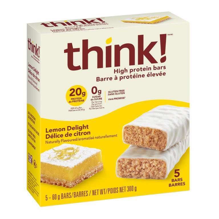 think! High Protein Lemon Delight Bars - 5 Count | Walmart (US)