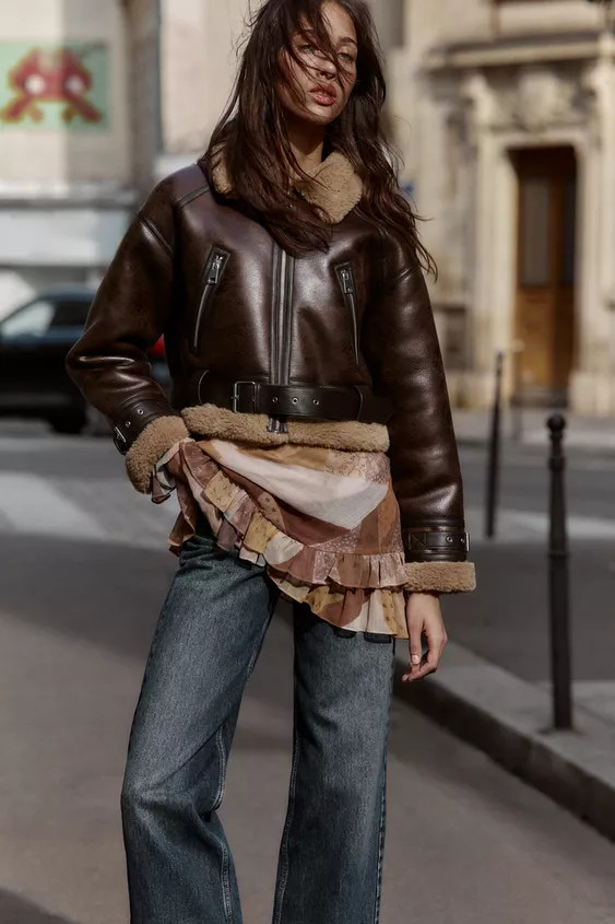 SHORT DOUBLE-FACED JACKET | Zara UK