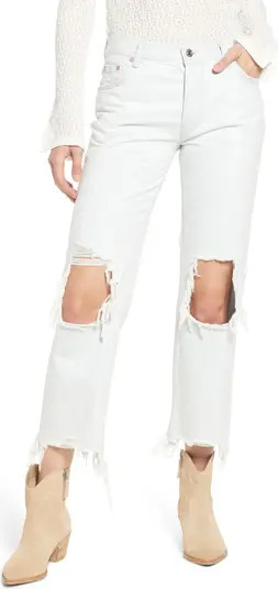 Maggie Ripped Ankle Straight Leg Jeans | Nordstrom