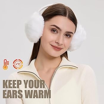 POXIMI Women Winter Earmuffs Girl Ski Adjustable Ear Covers for Cute Bow Ear Warmer Outdoor Earmu... | Amazon (US)
