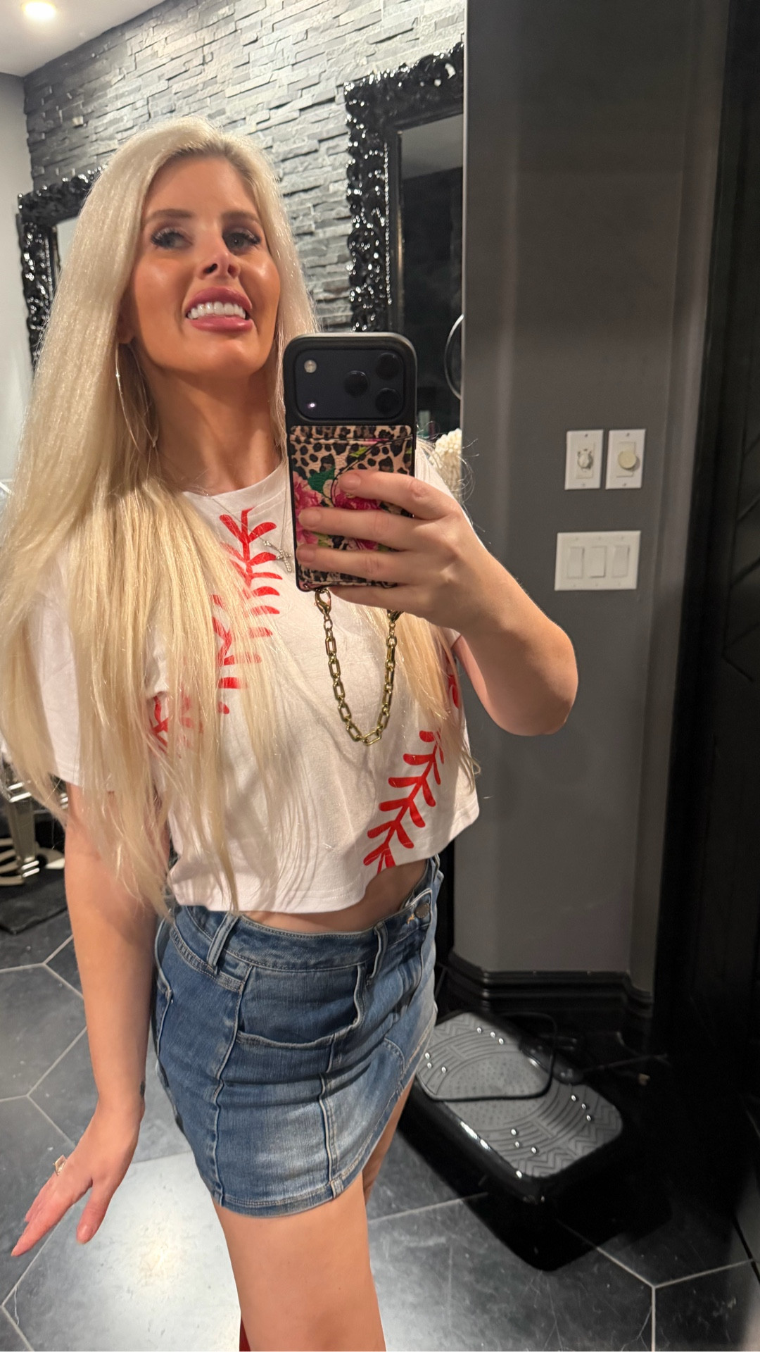 Take me out to the ball game. 

Shirt: small
Skirt: 27

#LTKootd #LTKgrwm #LTKSaleAlert
