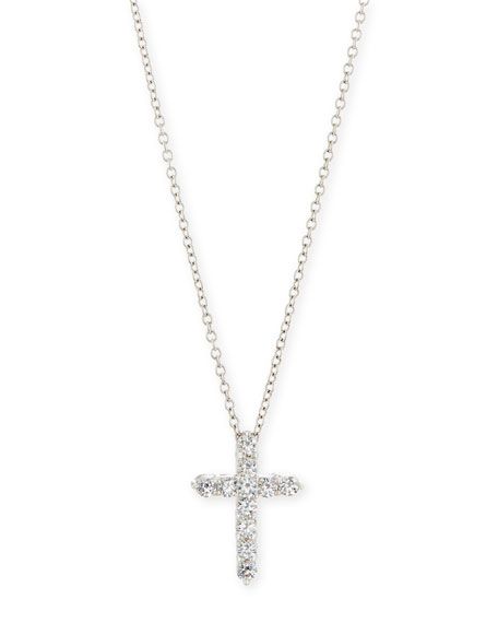 CZ Cross Pendant Necklace | Neiman Marcus