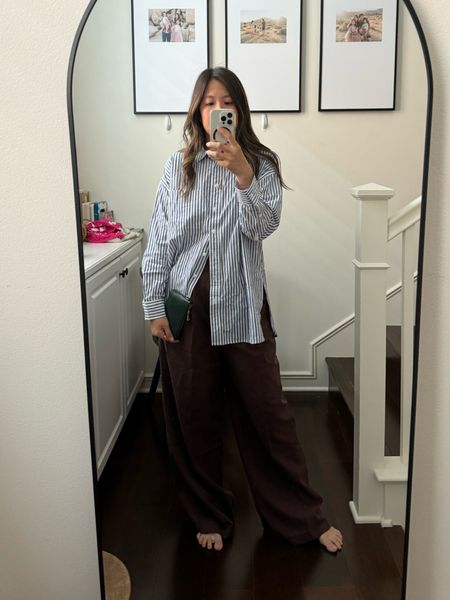 @madewell special sale on LTK! My faves including this outfit are tagged  

Wearing size S in top, 6 regular in espresso (pictured) pants. I also have the 6 petite in acorn (another post). 



#LTKxMadewell #LTKworkwear #LTKfindsunder100