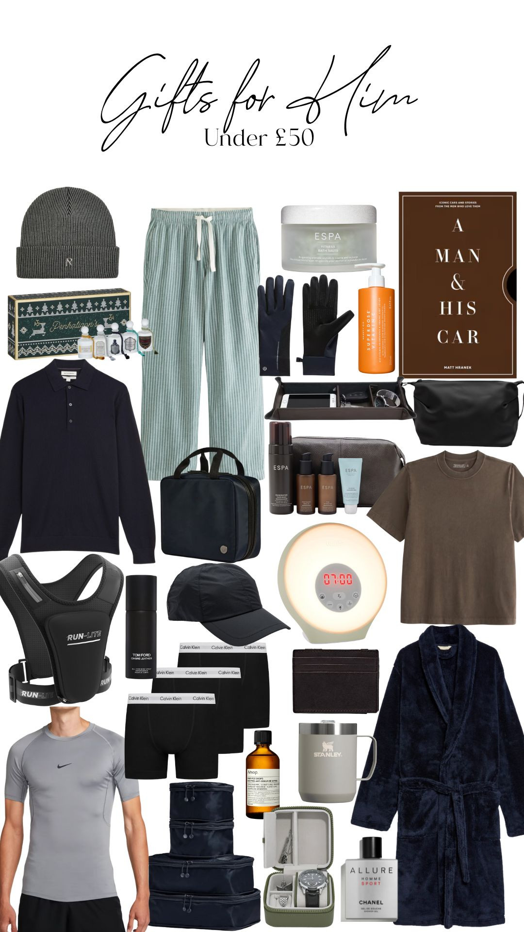 Gift Guides 2025: Gifts for Him under £50

Christmas presents, gift ideas 

 #LTKuk #LTKfestive #LTKgiftguide