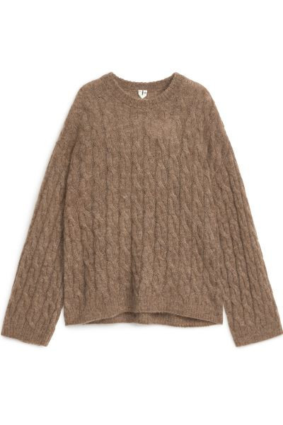 Mohair Blend Cable Jumper | H&M (UK, MY, IN, SG, PH, TW, HK)
