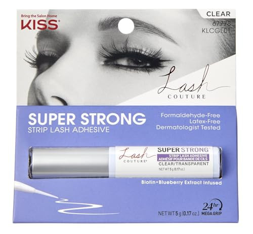 Kiss Lash Couture Adhesive Strip Lash Super Strong Hold (Pack of 2) | Amazon (US)