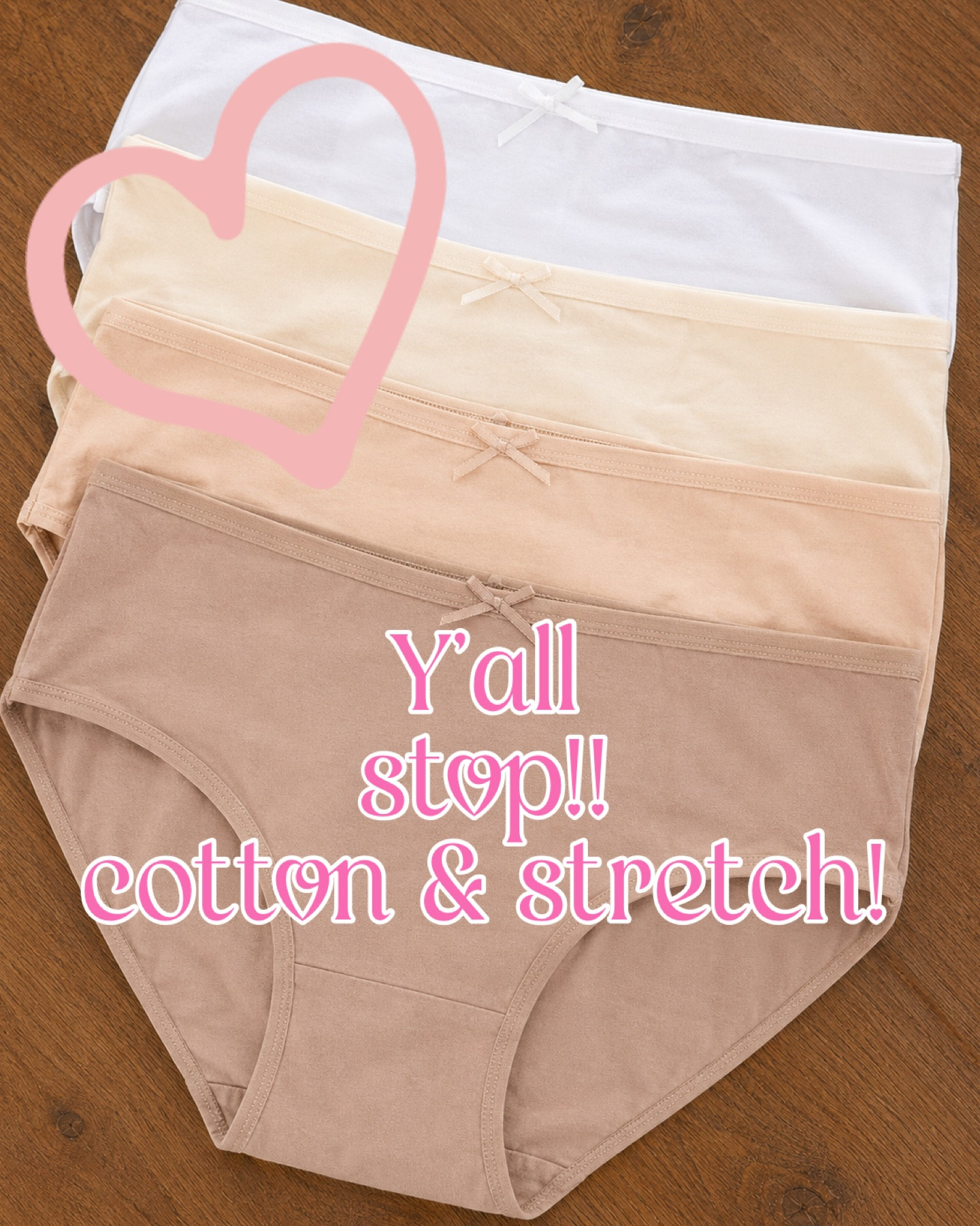 ⭐️⭐️⭐️⭐️⭐️ Soft, Stretchy & Actually Comfortable!

I’m so impressed with these underwear! I specifically wanted cotton underwear, but I didn’t want anything stiff or restrictive. These are the perfect combination of breathable cotton and just the right amount of stretch. They move with you, stay comfortable all day, and don’t dig into your sides or legs.

The fabric is soft, lightweight, and feels much more expensive than the price. I also love the neutral color assortment—it works under everything. After washing, they’ve held their shape well and remained just as comfortable as when I first tried them on.

If you’re looking for everyday cotton underwear that still has a little stretch and flexibility, these are a fantastic find. I’ll definitely be ordering more! ❤️👏🏻

#LTKOver40 #LTKPetite #LTKootd