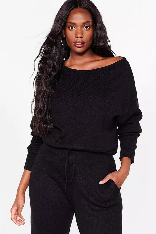 Plus Size Off the Shoulder Loungewear Set | Nasty Gal (US)