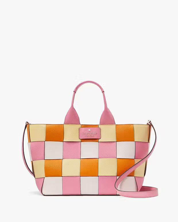 Basket Woven Leather Tote | Kate Spade Outlet