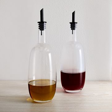 Glass Oil & Vinegar Dispensers (Set of 2) | West Elm (US)
