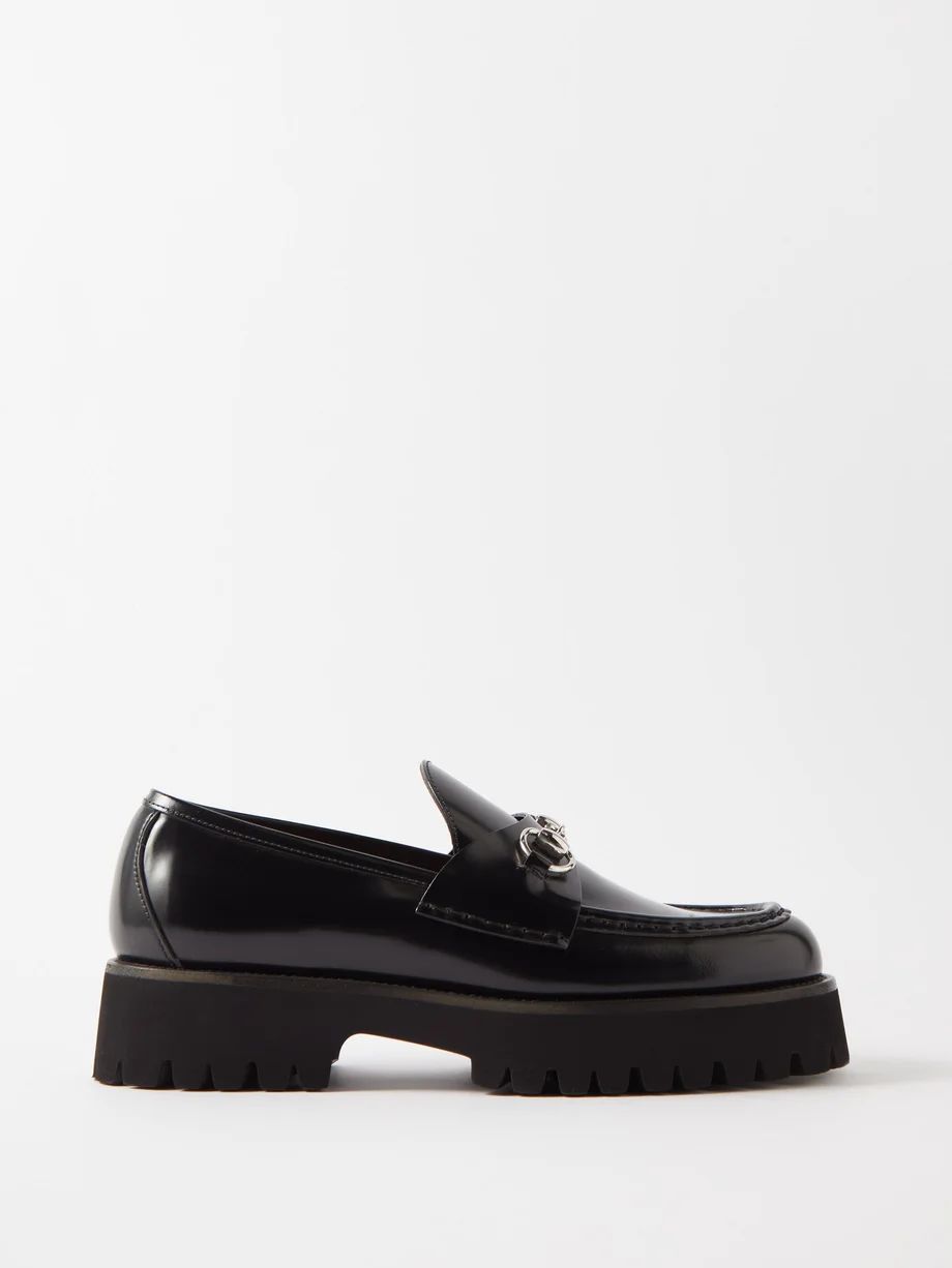 Horsebit leather chunky loafers | Matches (UK)