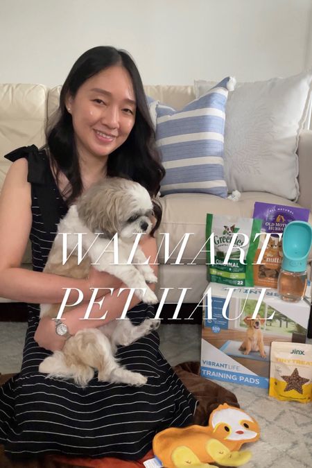 #Sponsored I'm very pleased with my latest @walmart haul for @hi.ralphie and I wanted to share some daily care tips for our Shih Tzu with Chronic Kidney Disease. I restocked some of his favorite treats from brands we love such as Greenies and Milk-Bone (high calorie treats are split in half to prevent over treating). I also picked up a large box of training pads since he drinks tons of water and pees a lot - symptoms of CKD. I often have him go on the pads in his designated indoor potty area (refer to my stories) before we go on walks otherwise he will mark up the neighborhood with epic puddles or long squiggles of pee mail. Ralphie has renewed interest in eating since he's been on a low protein home cooked diet to preserve his remaining kidney function. I spread out his daily portions and treats throughout the day. To prevent hunger pukes in the middle of the night I also supplement his diet with Purina Pro Plan prescription dog food from WalmartPetRx. I was happy to find a new low calorie and low protein chicken and banana flavored mini treat by Jinx. I like the smell of the Pet Life dog shampoo and conditioner (with a convenient foaming spray feature) which I used to wash his paws after walks (always follow up with a paw balm) so that he doesn't track in outside contaminants, lick germs off of his paws or scratch his ears with dirty paws/nails. I also shave the fur in between his paw pads to reduce the amount of dirt that gets trapped. Ralphie wipes his face on the rugs after he eats which can cause increased tearing and irritation to his sensitive eye area so I started giving him soft dog mats (or baby tummy time mats) to use such as the bear shaped mat which are much gentler. They're easy to throw into the weekly sanitary wash (along with the rest of his most used toys) and thin enough to hang dry. 

Shih Tzu Dog mom

#LTKFind #LTKunder50 #LTKunder100