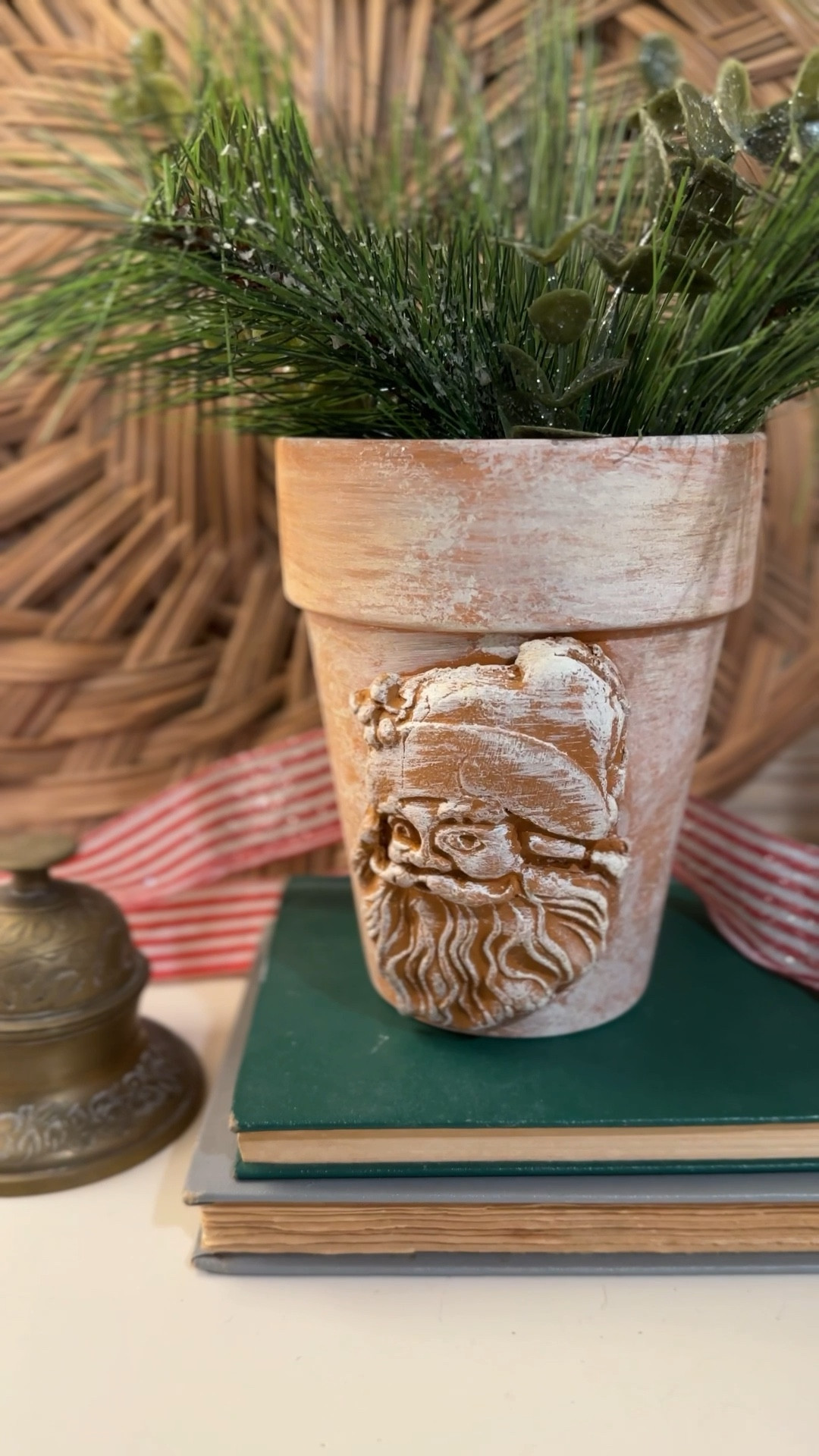 This is such a beautiful Christmas craft! I used flexible and lightweight air dry clay and the cutest Santa face mold to make this pretty terracotta pot. It looks great with evergreen branches or a mini Christmas tree.  Will you try this DIY Christmas decor?

Christmas | Christmas decorations | holidays | holiday decorations | natural Christmas decor | DIY | crafts | Christmas crafts | Santa | clay | air dry clay 

#LTKHome #LTKSeasonal #LTKHoliday