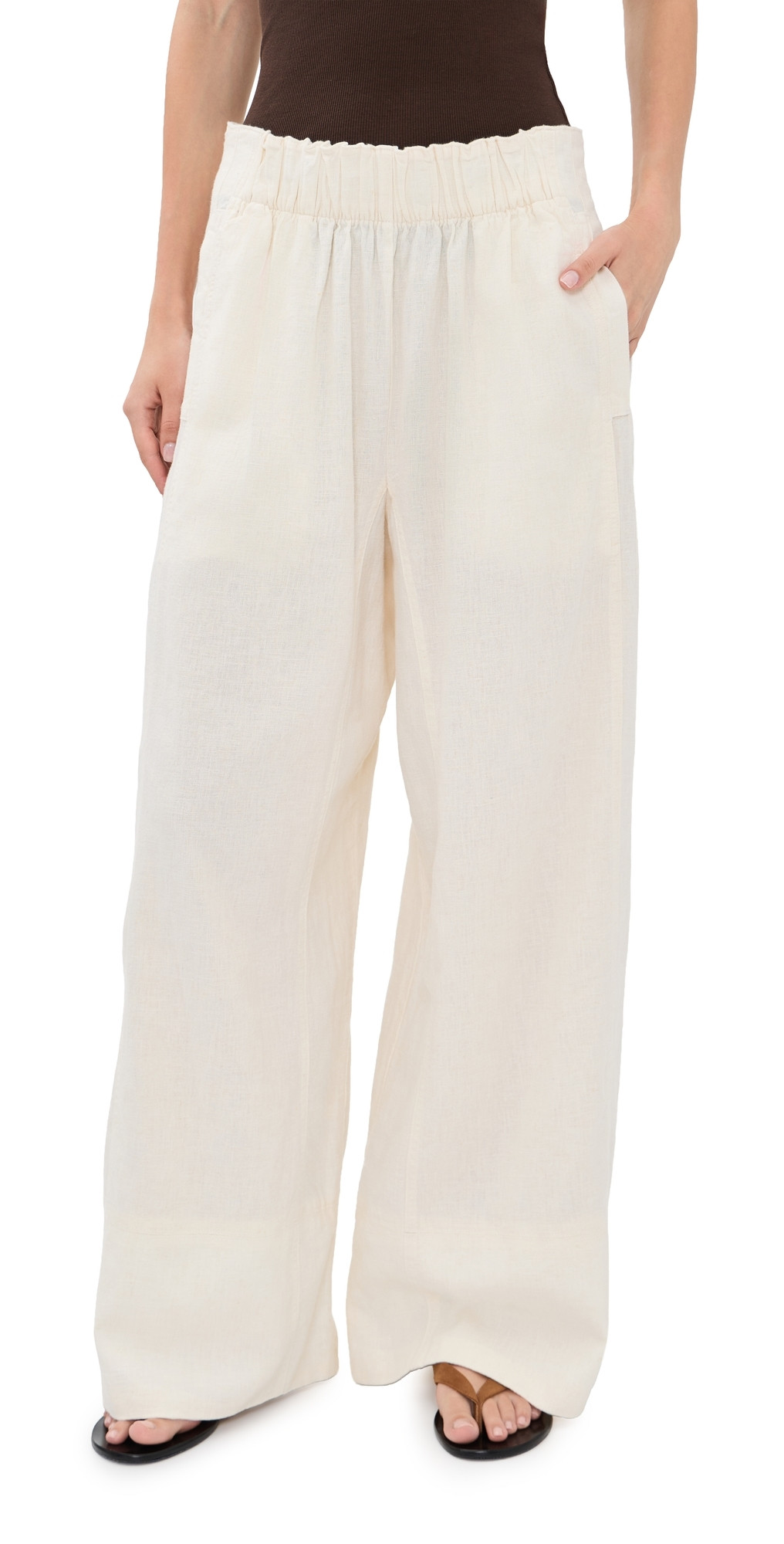 Free People Days End Pull On Pants Clean Ivory XS | Shopbop