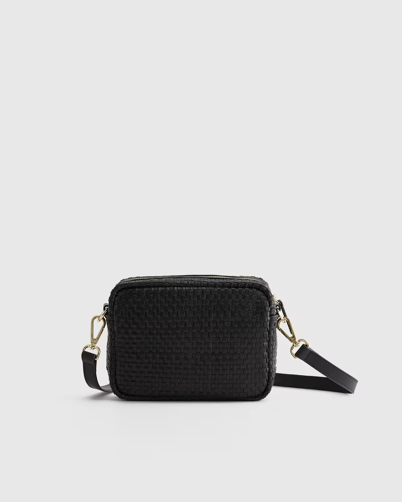 Italian Leather Handwoven Crossbody | Quince