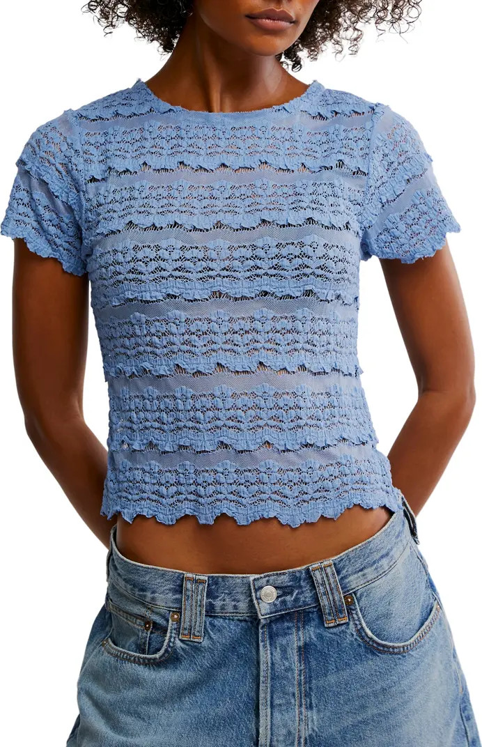 Free People Angelina Mixed Lace Top | Nordstrom | Nordstrom