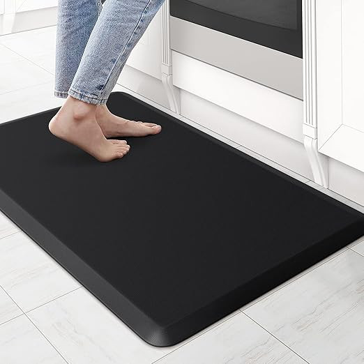 KitchenClouds Kitchen Mat Cushioned Anti Fatigue Rug 17.3"x28" Water Resistant, Non Slip, Standin... | Amazon (US)