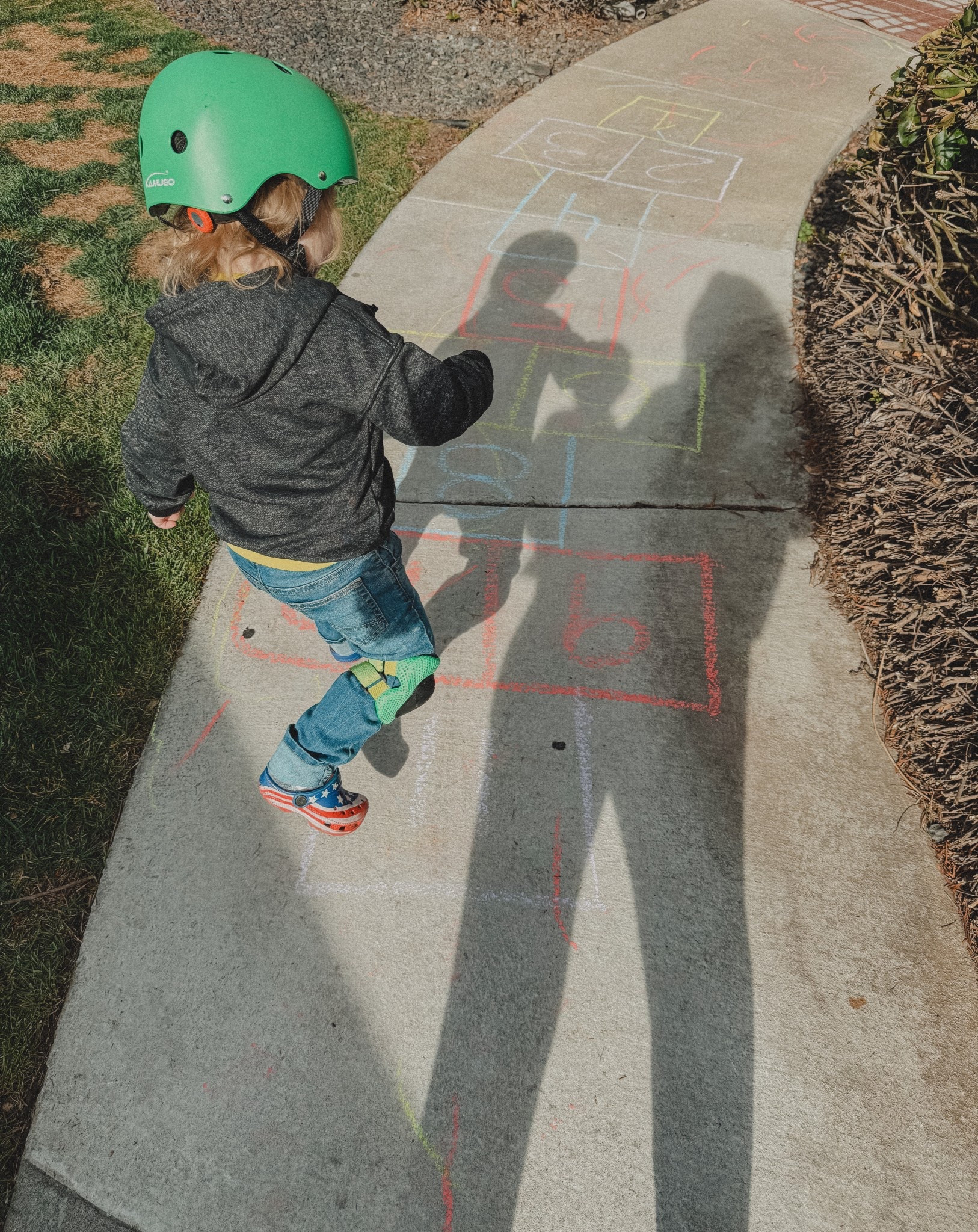 Dirt bikes and chalk  on this beautiful spring morning. ￼

#LTKKids #LTKmomlife #LTKdayinmylife