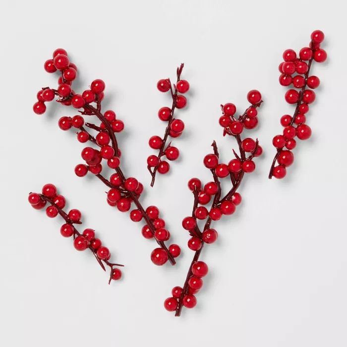 Decorative Red Berry Filler Figurine Red - Threshold™ | Target