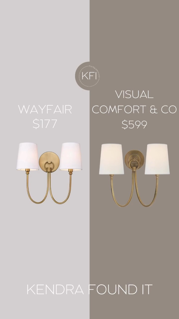 Visual Comfort Reed Double Sconce dupe! I want my home to have that vintage charm… but apparently, vintage charm comes with a hefty price tag.  I was this close to spending $600 on a wall sconce, but I found a gorgeous alternative for under $200 instead! Proof that style doesn’t have to break the bank. 💡 #dealoftheday #lookforless #dupe

#LTKHome #LTKSaleAlert #LTKWatchNow
