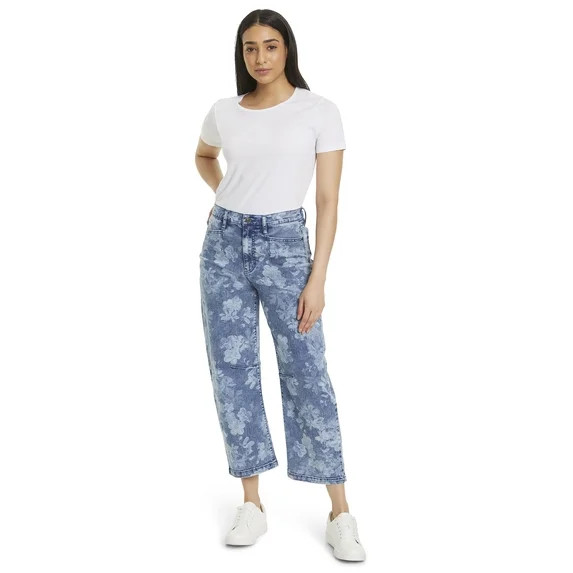 Gloria Vanderbilt Swan Series Women's Darted Barrel Leg Jeans, Sizes 2-18 | Walmart (US)