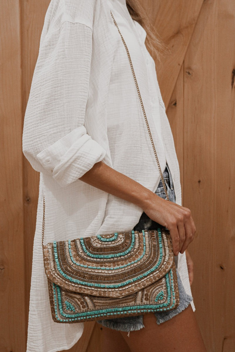 Gypsy Handbag in Turquoise | lauren nicole