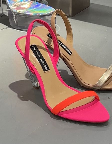 Bright pink and red spring sandals with heels 

#LTKShoeCrush