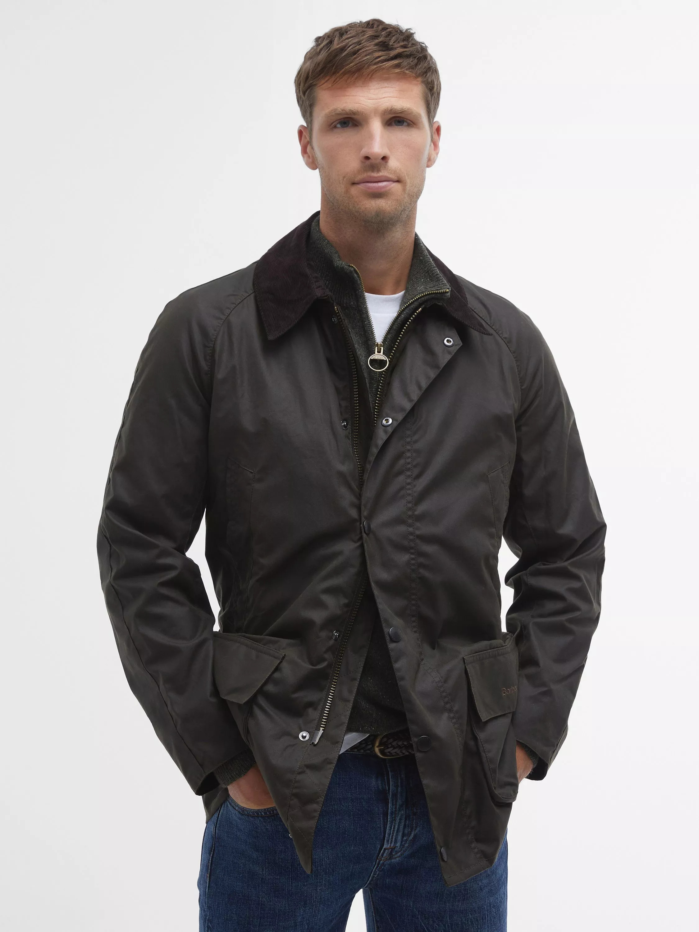 Barbour Bristol Waxed Cotton Jacket | John Lewis (UK)