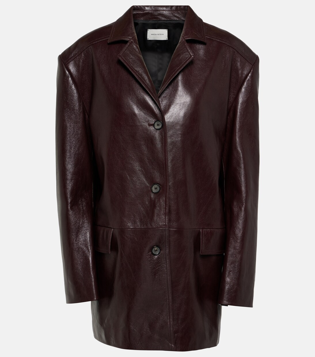 Magda ButrymOversized leather jacket | Mytheresa (UK)