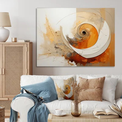Earthly Tones I - Abstract Spirals Wall Art Prints | Wayfair North America
