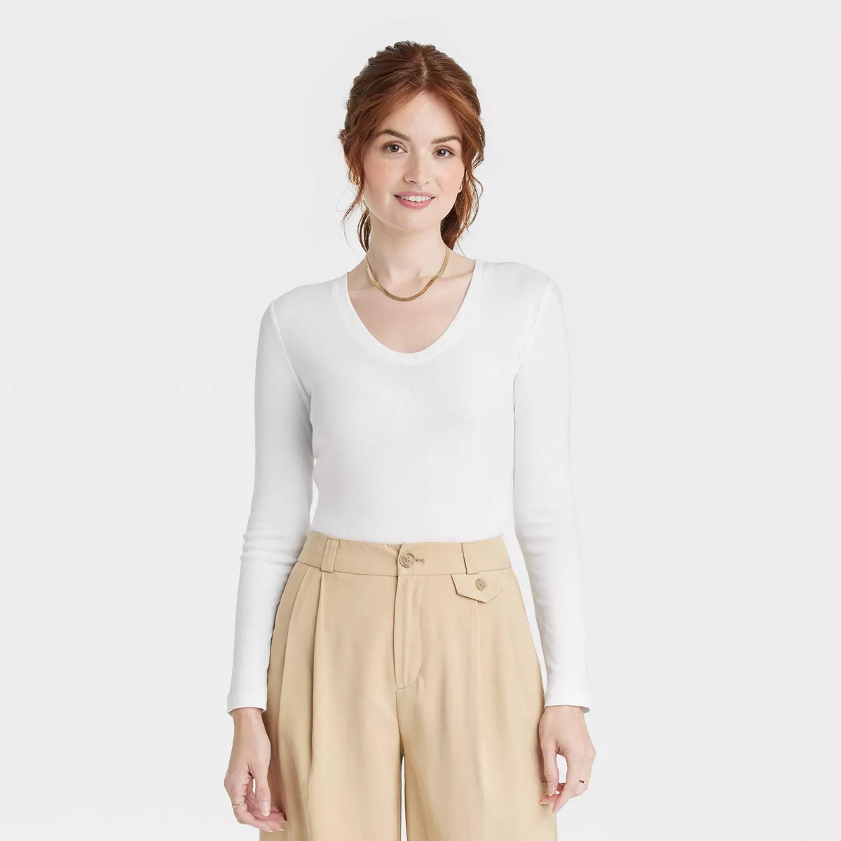 Women's Long Sleeve V-Neck T-Shirt - A New Day™ | Target