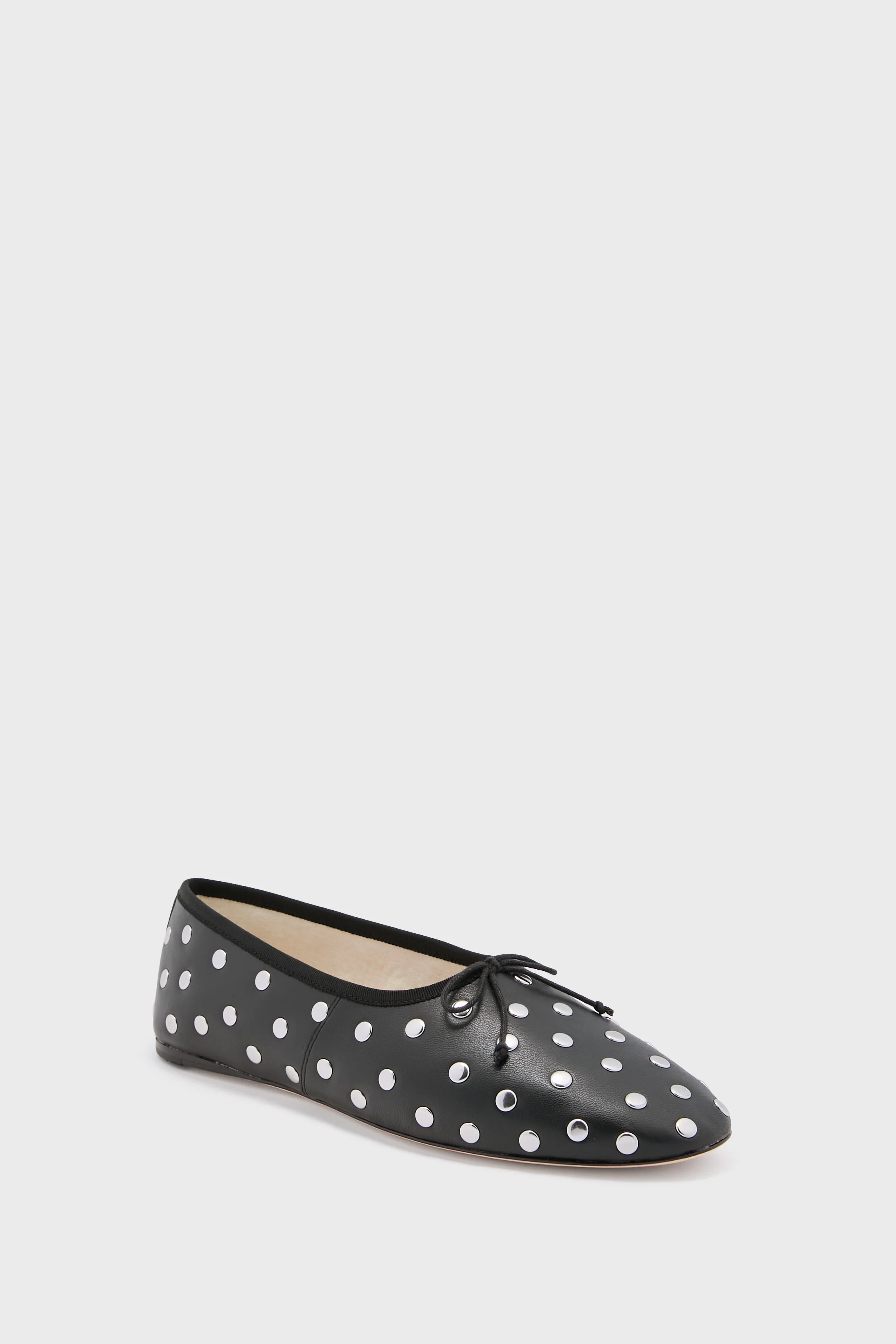 Black Nickel Studded Landon Flats | Tuckernuck (US)
