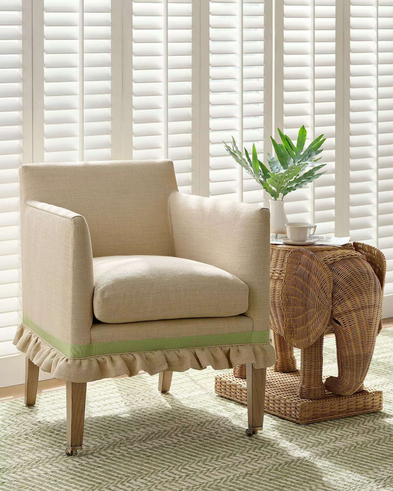 Marylebone Chair with Grosgrain Ribbon | Serena and Lily